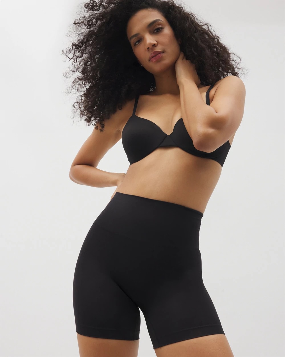 Mid-Level Shaping Seamless Shorts - BLACK | Soma near me