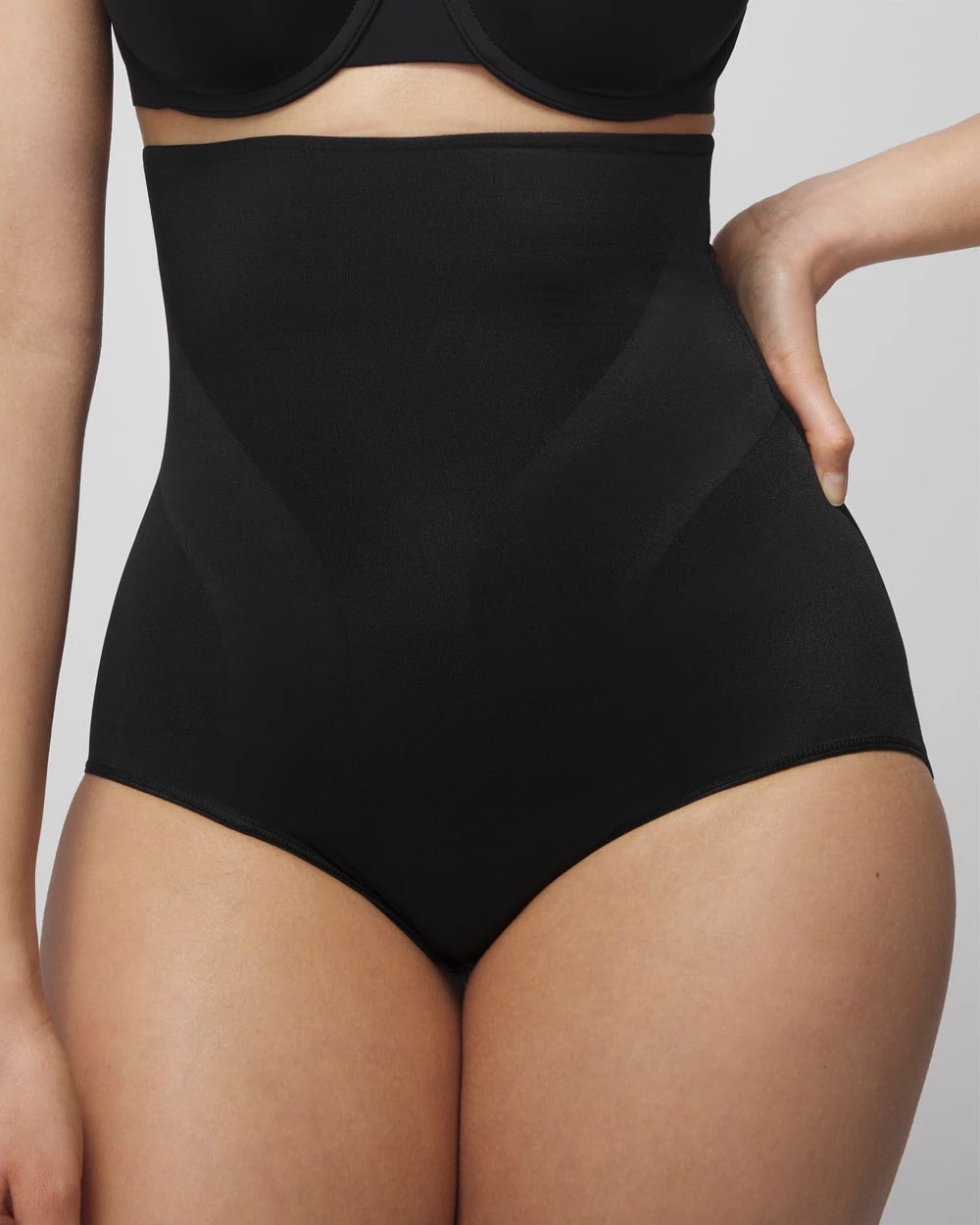 Mid-Level Shaping Vanishing Edge High-Waist Brief - BLACK | Soma sale