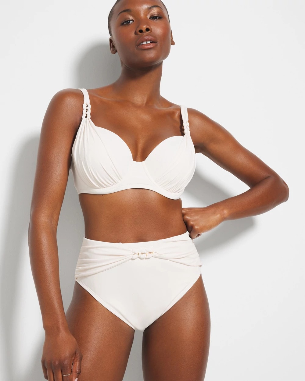 Ring Master High-Waist Swim Bottom - COCONUT WATER | Soma on sale