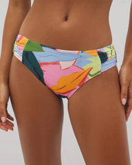 Soma Swim Ruched Bikini Bottoms - FLIRTY FLORA DARK SEA | Soma near me