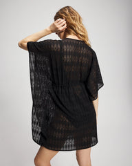 Sunkissed Crochet Chiffon Caftan - BLACK | Soma near me