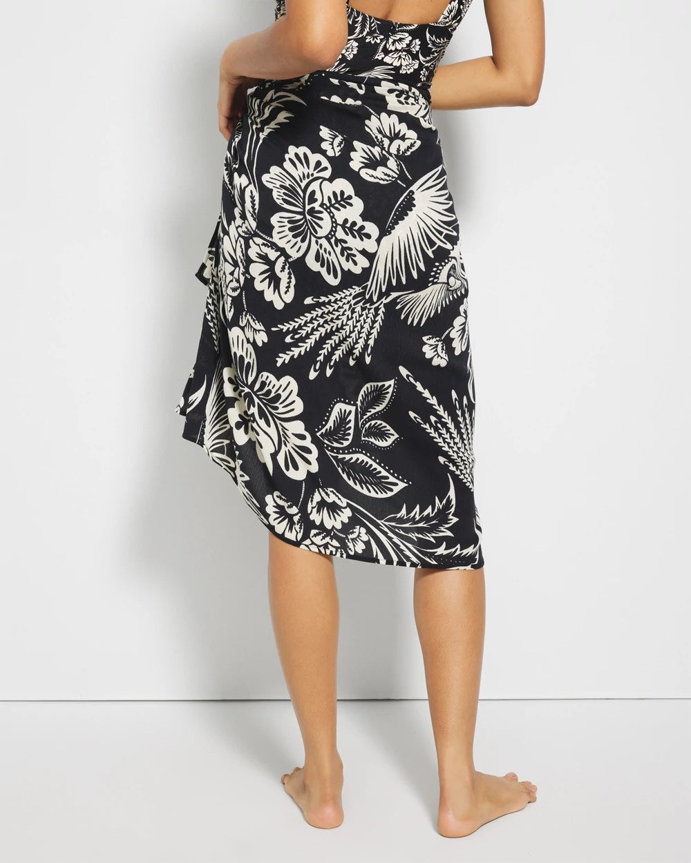 Rayon Crepe Pareo - FLY BY NIGHT MINI BLACK | Soma for sale