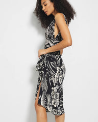 Rayon Crepe Pareo - FLY BY NIGHT MINI BLACK | Soma for sale