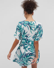 Rayon Crepe Cover Up - PALM PERFECT COCONUT | Soma discount