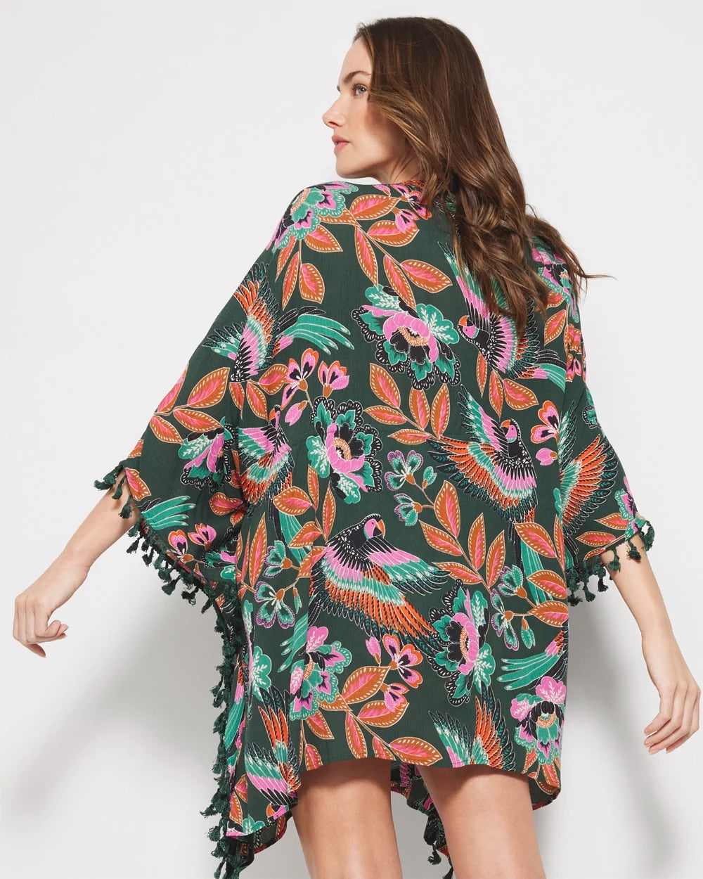 Tie-Front Cover-Up - PARROT-ISE LUSH EMERALD | Soma Online