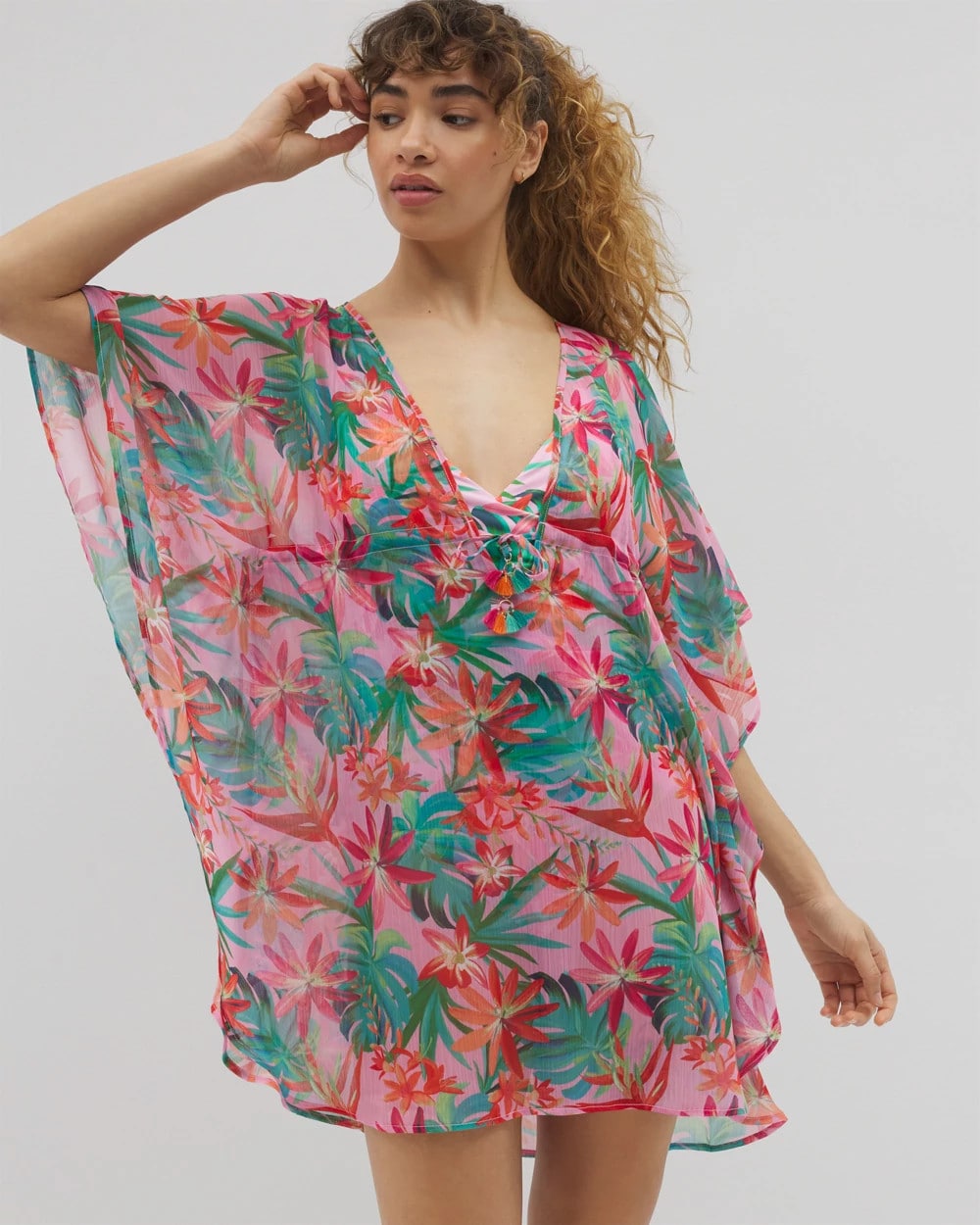 Everything Under the Sun Chiffon Caftan - MULTI | Soma near me
