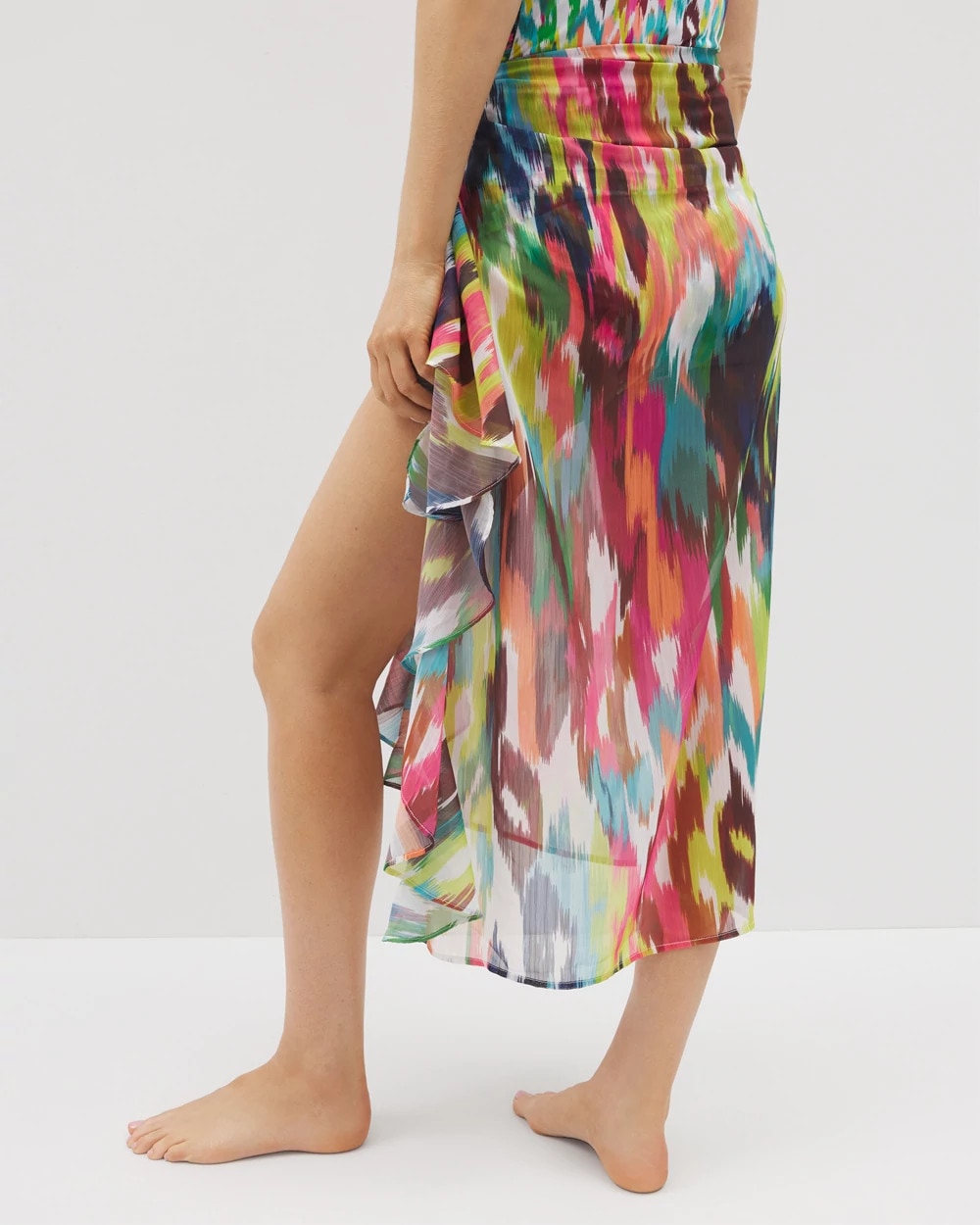 Keep It Moving Chiffon Ruffle Sarong - MULTI | Soma near me