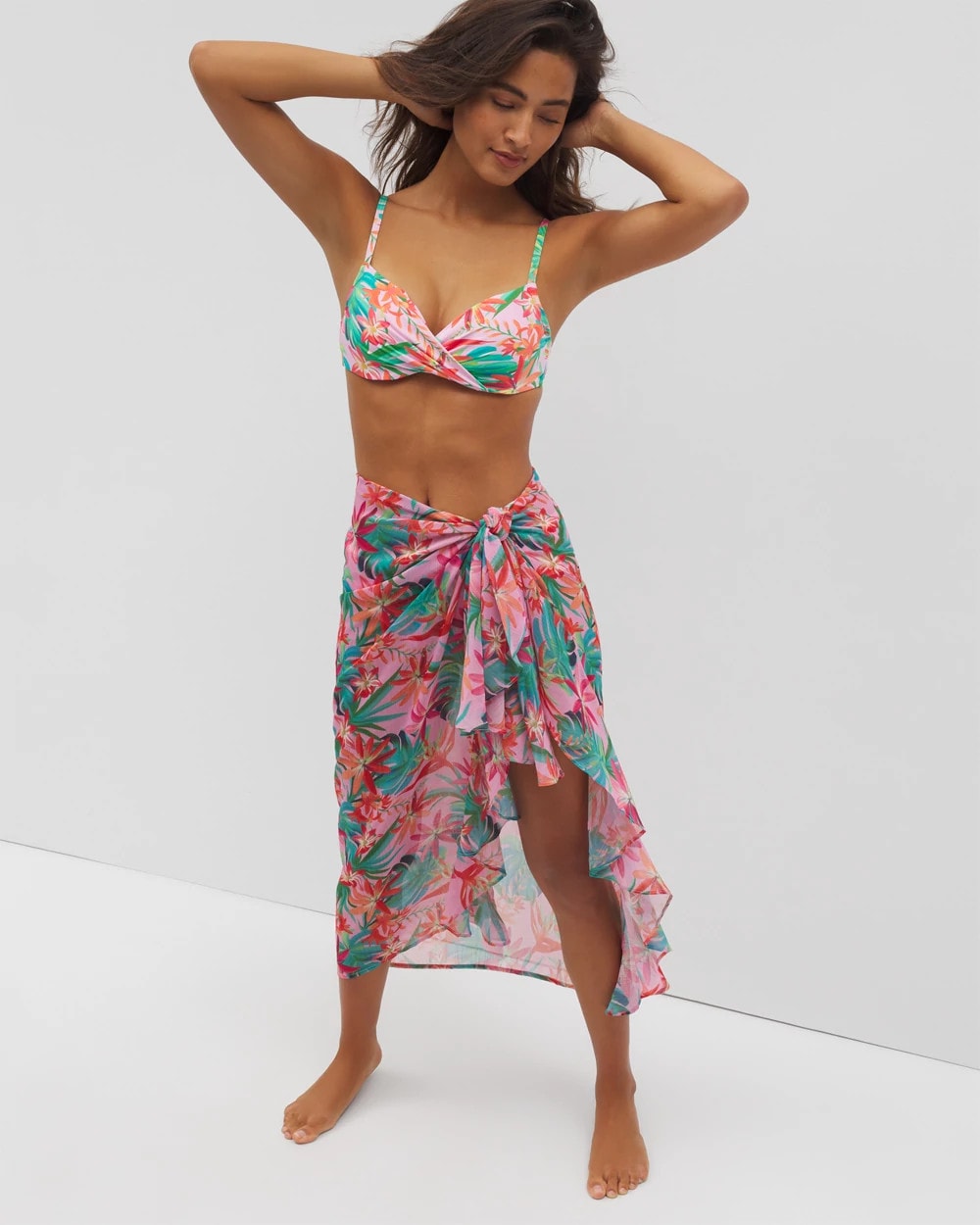 Everything Under the Sun Ruffle Pareo - MULTI | Soma sale