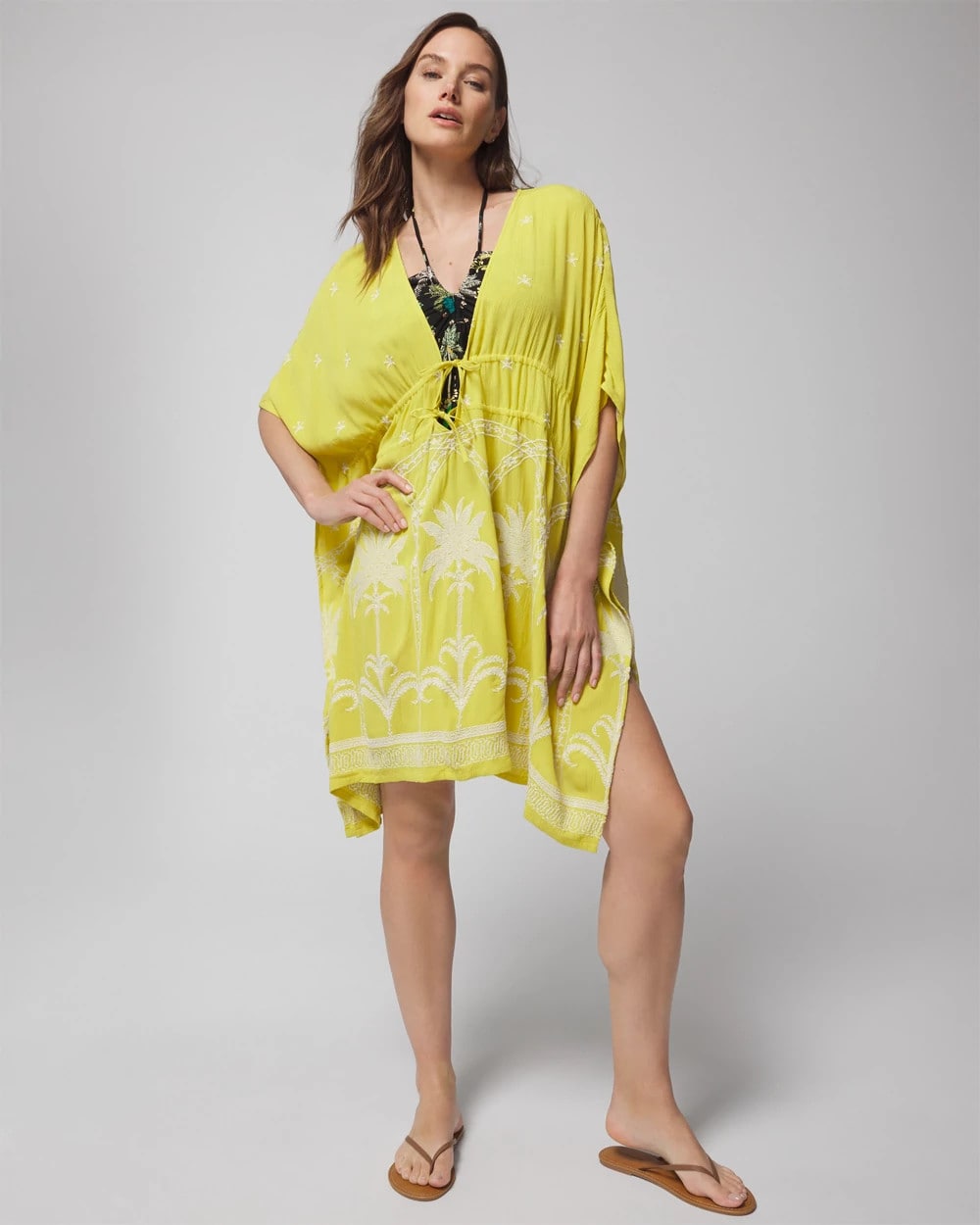 Embroidered Cover-Up - KEY LIME | Soma Online