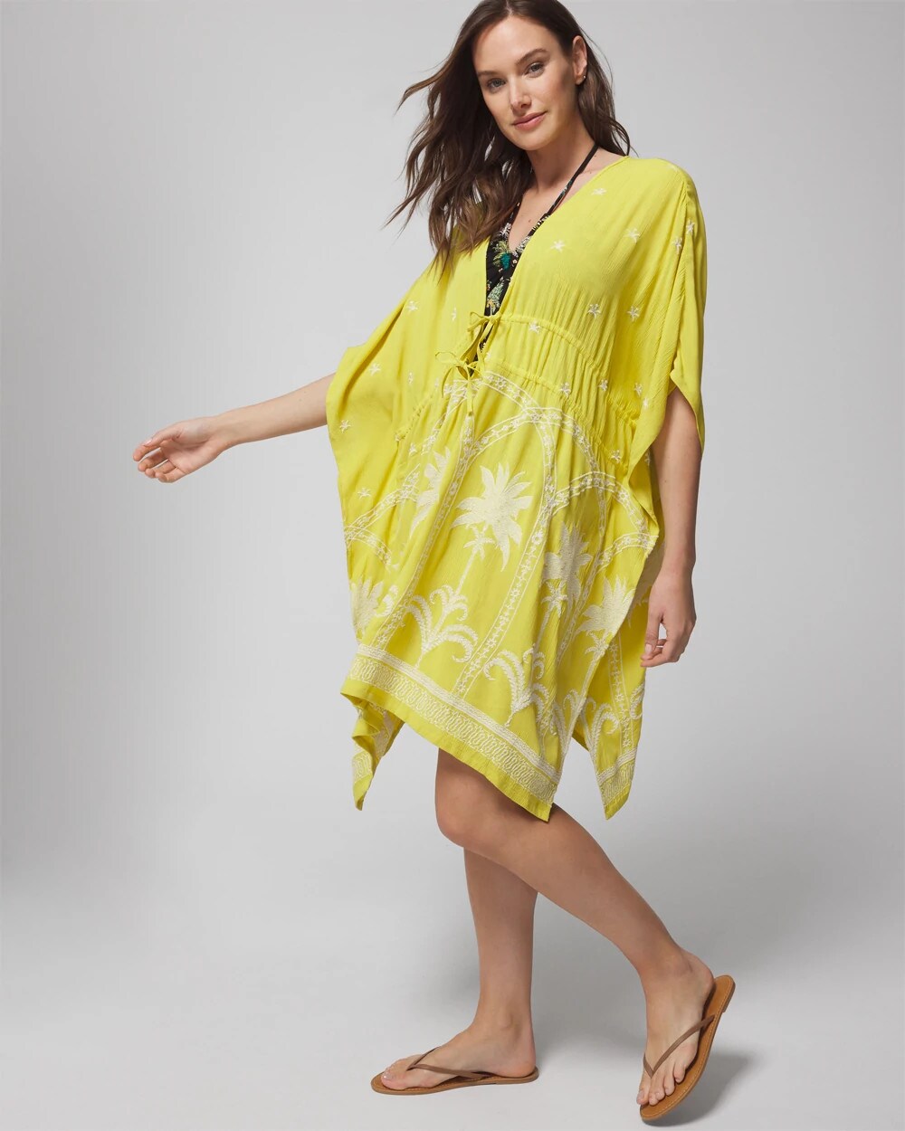 Embroidered Cover-Up - KEY LIME | Soma Online