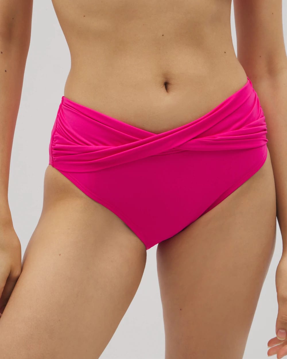Twist-Front Bikini Bottoms - CAMELLIA ROSE | Soma Online