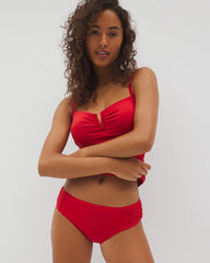 Ruched Bikini Bottoms - BARBADOS CHERRY | Soma near me
