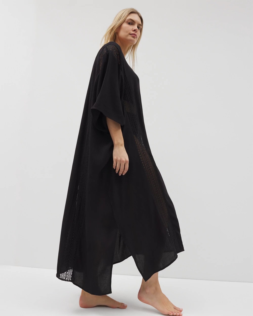 Caftan Cover-Up - BLACK | Soma for sale