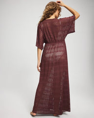 Sunkissed Crochet Open-Front Caftan - COFFEE | Soma sale