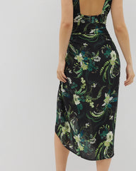 Rayon Crepe Pareo - TROPICAL TWIST BLACK | Soma for sale