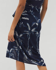 Rayon Crepe Pareo - PALM TOILE NIGHTFALL NAVY | Soma on sale