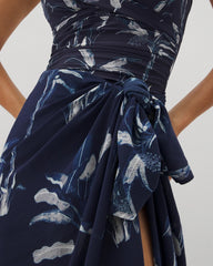 Rayon Crepe Pareo - PALM TOILE NIGHTFALL NAVY | Soma on sale