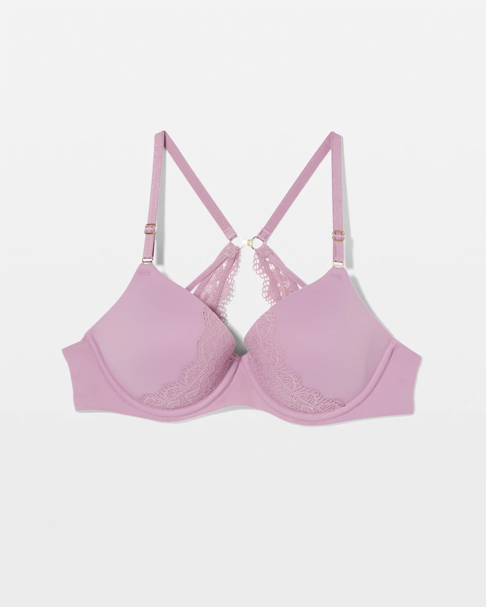 Perfect Coverage Convertible Bra with Lace back - LILAC WINE | Soma outlet