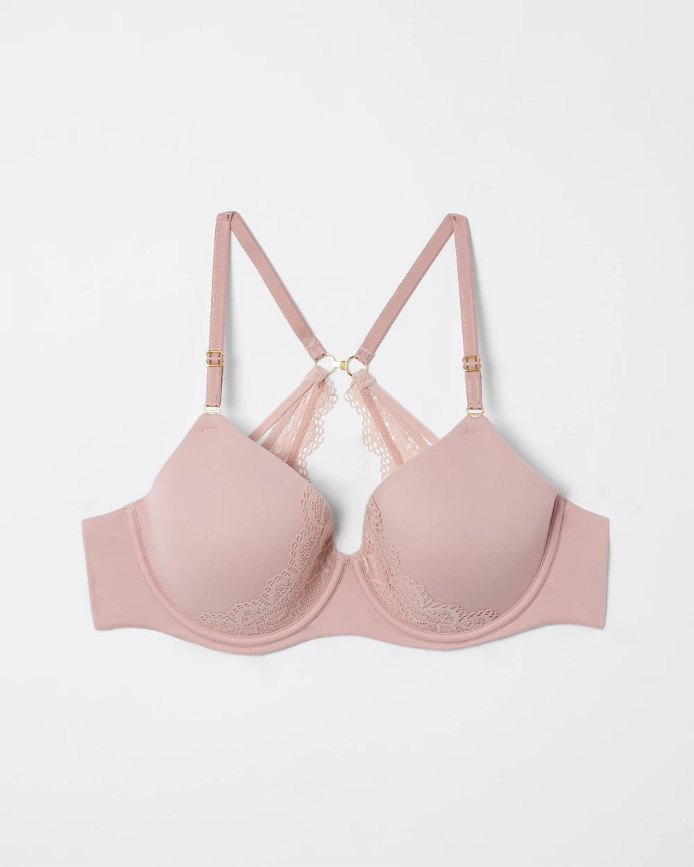Perfect Coverage Convertible Bra with Lace back - ADOBE ROSE | Soma on sale