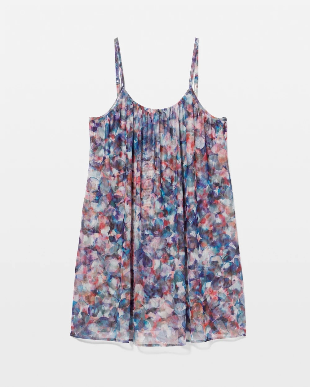 Mesh Ruched Chemise - PETAL MOSAIC PETROL | Soma sale
